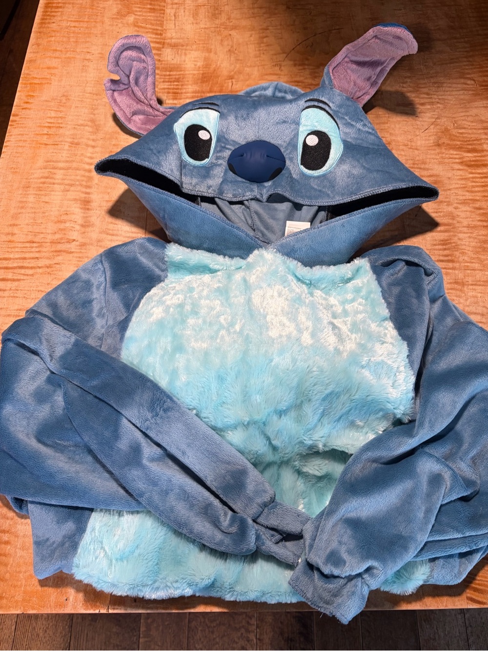 Disney Stitch Hooded Costume Onesie - Adult Size Medium